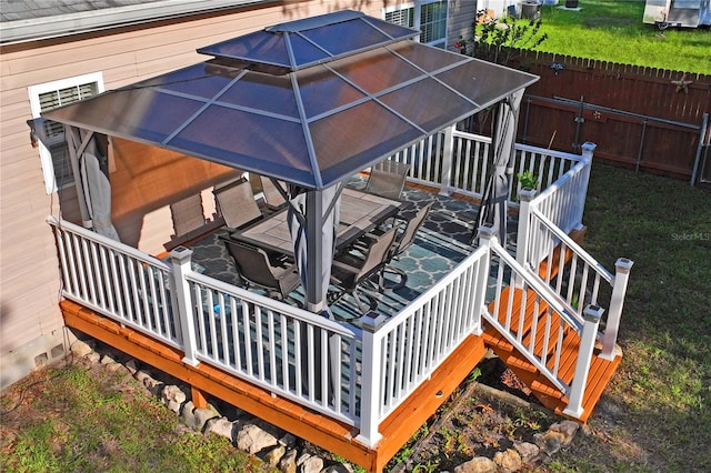 15613 Charmwood Dr, Hudson, FL 34667 - wooden terrace with stairs