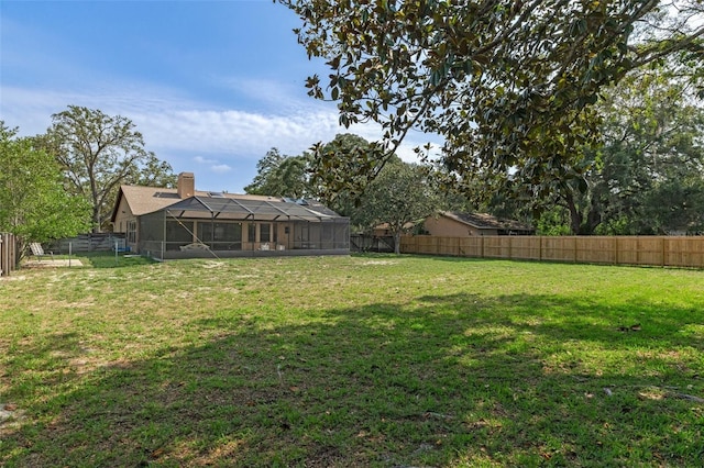 8402 Lake Hill Ct, Spring Hill, FL 34608 - view of yard with a lanai