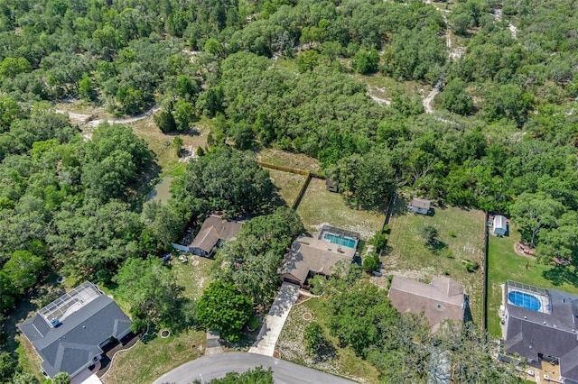 8402 Lake Hill Ct, Spring Hill, FL 34608 - view of property location featuring a forest and a pool area