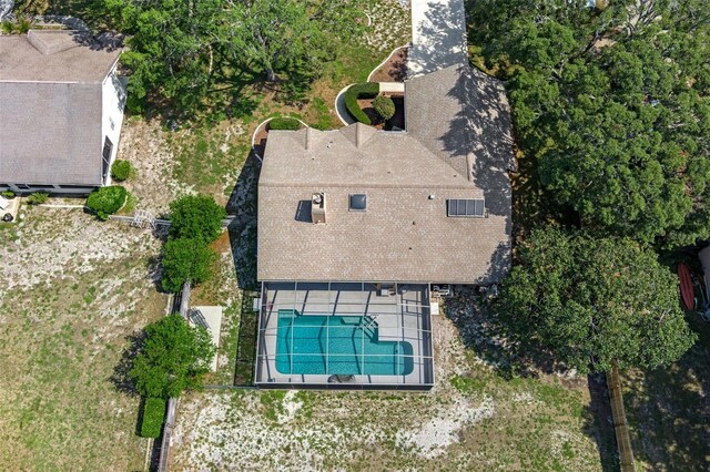 8402 Lake Hill Ct, Spring Hill, FL 34608 - aerial view of property and surrounding area with a pool area