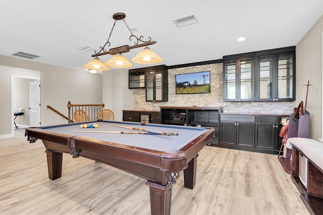 12420 Rangeland Blvd, Odessa, FL 33556 - playroom featuring billiards, light wood-style floors, and baseboards