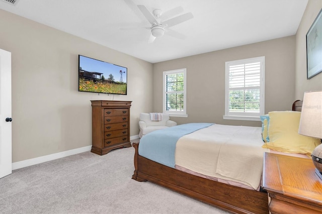 12420 Rangeland Blvd, Odessa, FL 33556 - bedroom featuring carpet flooring, baseboards, and a ceiling fan
