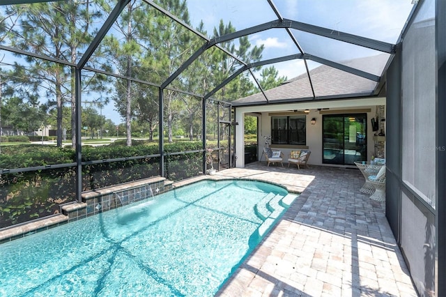 12420 Rangeland Blvd, Odessa, FL 33556 - swimming pool featuring a patio and a lanai