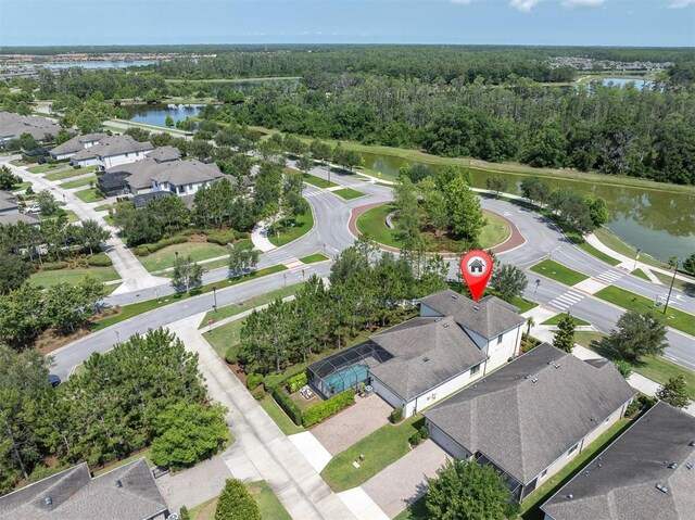 12420 Rangeland Blvd, Odessa, FL 33556 - bird's eye view of a large body of water and a forest