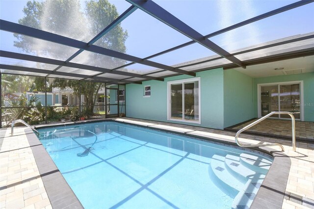 4482 Kingston Dr, Hernando Beach, FL 34607 - outdoor pool featuring a patio area and a lanai