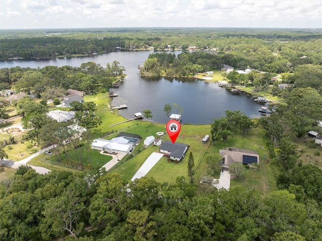 18102 Spencer Rd, Odessa, FL 33556 - view of property location featuring a heavily wooded area and a large body of water