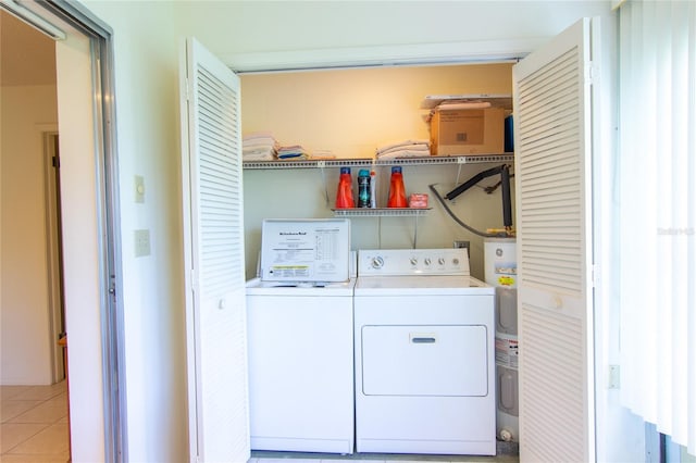 12511 Dearborn Dr, Hudson, FL 34667 - washroom with washing machine and clothes dryer and water heater