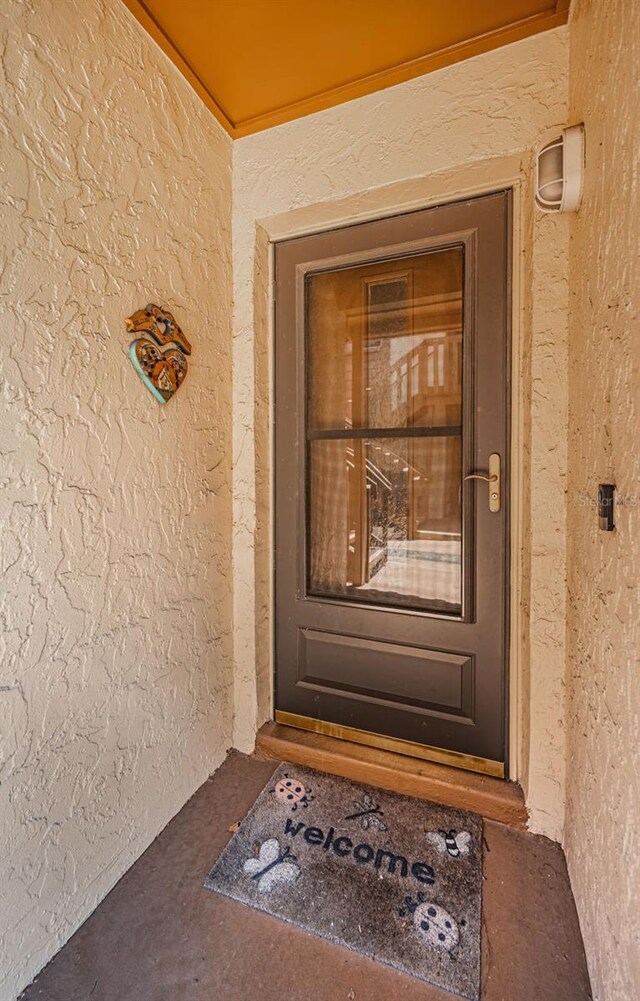 3838 Lanyard Ct Unit B, New Port Richey, FL 34652 - entrance to property featuring stucco siding
