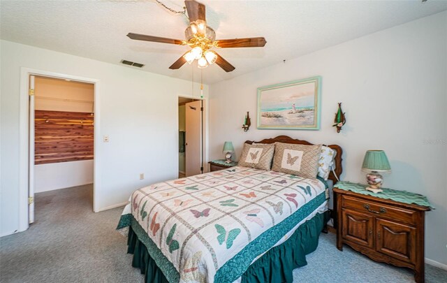 3838 Lanyard Ct Unit B, New Port Richey, FL 34652 - bedroom featuring carpet floors and a ceiling fan