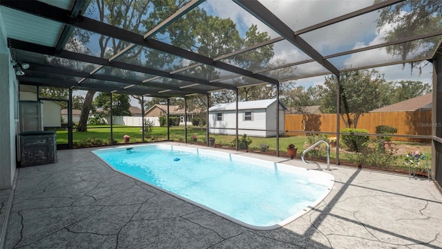 5309 Bayonne Ave, Spring Hill, FL 34608 - view of pool with a patio and a lanai