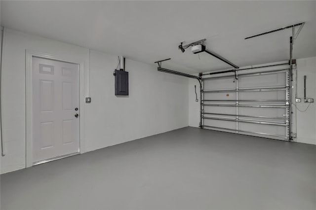 6306 Aberdeen Ave, New Port Richey, FL 34653 - garage featuring a garage door opener and electric panel