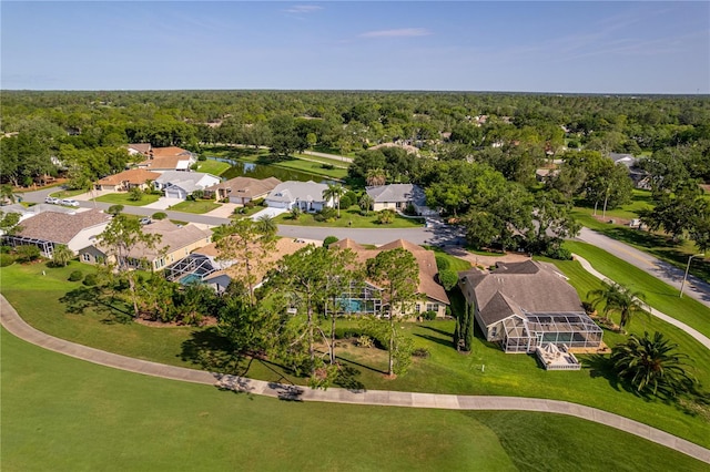 8132 Summersong Ct, Spring Hill, FL 34606 - aerial overview of property's location featuring a heavily wooded area and nearby suburban area
