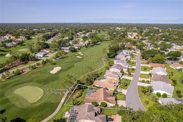 8132 Summersong Ct, Spring Hill, FL 34606 - aerial view of residential area with a golf club