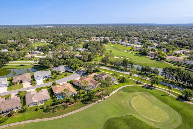 8132 Summersong Ct, Spring Hill, FL 34606 - aerial perspective of suburban area with a nearby body of water and a local golf course