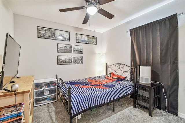 3886 Reflection Dock Dr, Seffner, FL 33584 - bedroom with carpet and ceiling fan