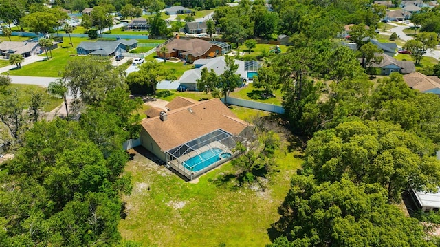 11291 Countrywood Ct, Spring Hill, FL 34609 - aerial view of residential area featuring a pool area