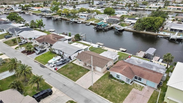 12637 2nd Isle, Hudson, FL 34667 - aerial view of residential area with a nearby body of water