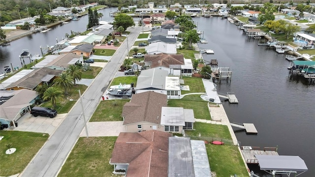 12637 2nd Isle, Hudson, FL 34667 - aerial view of residential area with a large body of water