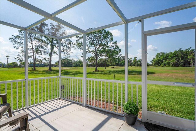 9622 Brassie Ct Unit 9, New Port Richey, FL 34655 - view of unfurnished sunroom