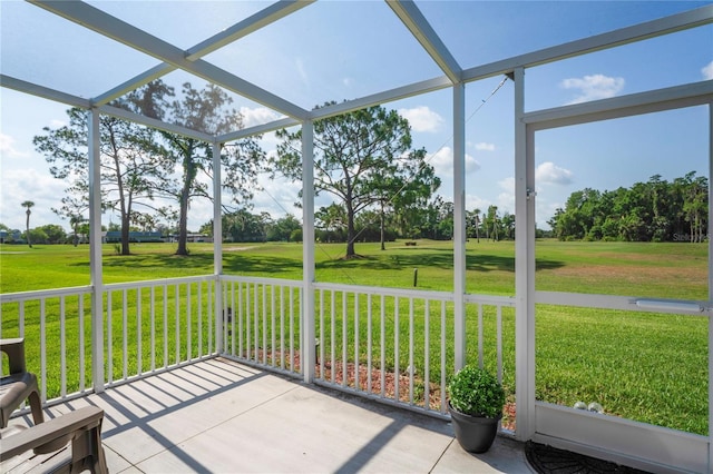 9622 Brassie Ct Unit 9, New Port Richey, FL 34655 - view of unfurnished sunroom