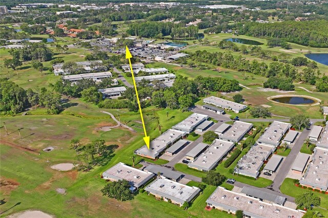 9622 Brassie Ct Unit 9, New Port Richey, FL 34655 - aerial view of property's location featuring a large body of water and a golf course