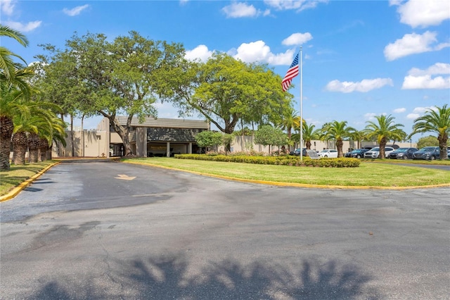 9622 Brassie Ct Unit 9, New Port Richey, FL 34655 - view of front facade with a front yard and driveway