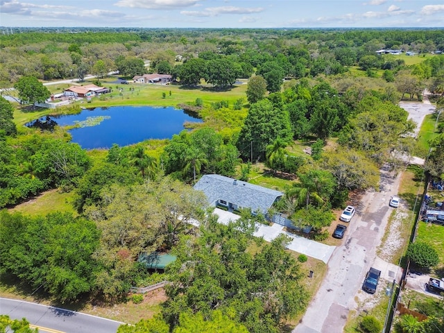10301 Nina Ct, New Port Richey, FL 34654 - drone / aerial view of a nearby body of water and a forest