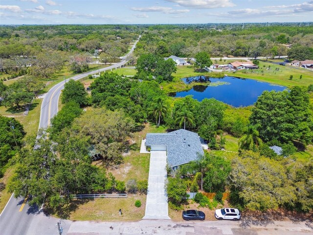 10301 Nina Ct, New Port Richey, FL 34654 - drone / aerial view of a nearby body of water and a forest