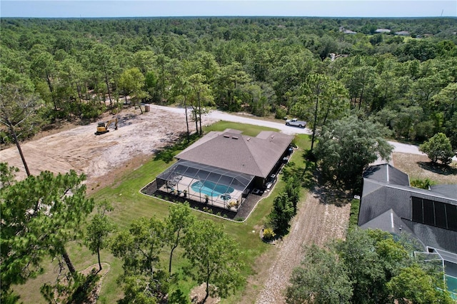 9152 Bunting Rd, Weeki Wachee, FL 34613 - aerial view of a forest and a pool