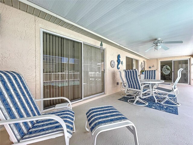 10111 Glen Moor Ln, Port Richey, FL 34668 - view of patio with a ceiling fan