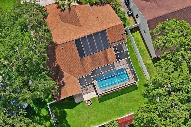 4923 Fort Peck Rd, New Port Richey, FL 34655 - aerial view of property and surrounding area with a pool area