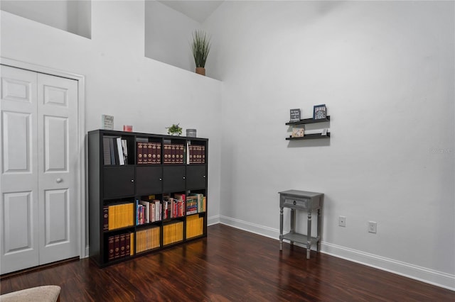 4923 Fort Peck Rd, New Port Richey, FL 34655 - living area with baseboards and wood finished floors