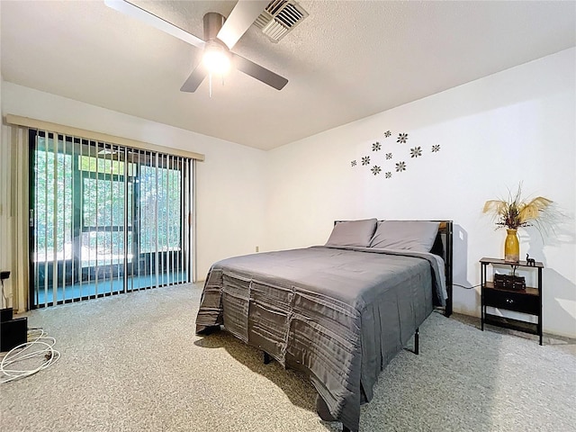 2139 Sea Pines Ct, Spring Hill, FL 34606 - carpeted bedroom featuring a ceiling fan