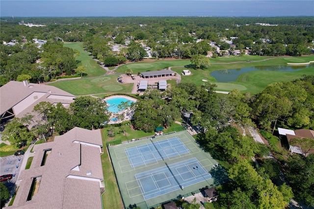 2139 Sea Pines Ct, Spring Hill, FL 34606 - aerial view of property's location featuring a nearby body of water and a golf club