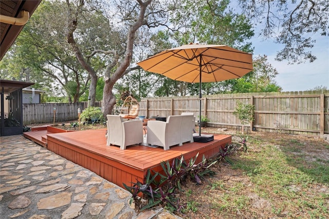 6315 Shane Ln, New Port Richey, FL 34653 - deck featuring a fenced backyard
