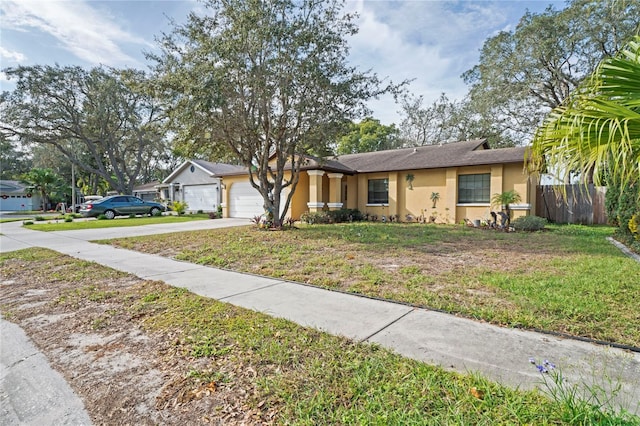 6315 Shane Ln, New Port Richey, FL 34653 - ranch-style home with stucco siding, driveway, and a garage