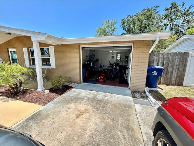 7861 Raintree Dr, New Port Richey, FL 34653 - garage with driveway