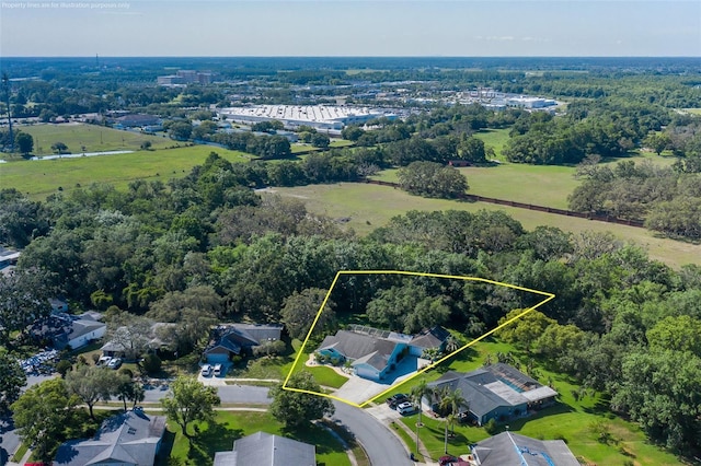 3609 Montclair Dr, New Port Richey, FL 34655 - aerial view of property's location with property parcel outlined