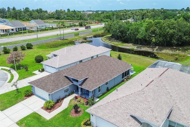 14011 Shoal Dr, Hudson, FL 34667 - view from above of property featuring a large body of water and a tree filled landscape