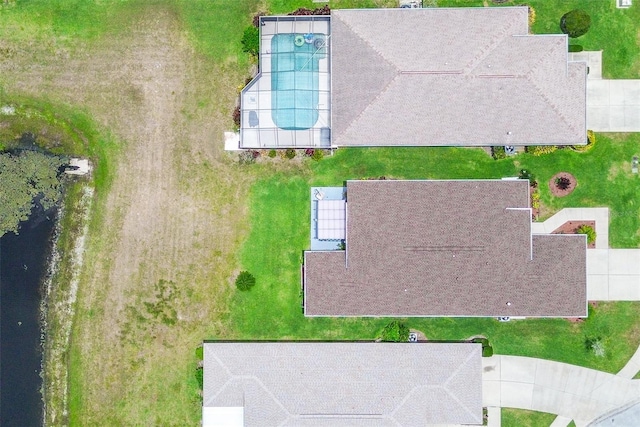 14011 Shoal Dr, Hudson, FL 34667 - bird's eye view of a pool area