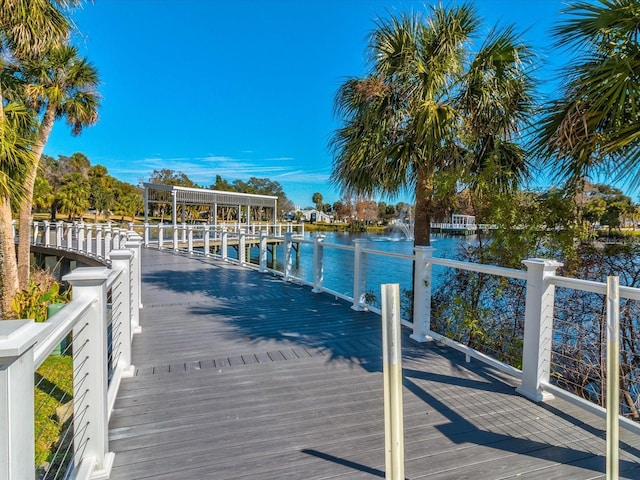 5627 Ferguson Ct Unit 1303, New Port Richey, FL 34652 - dock area featuring a water view