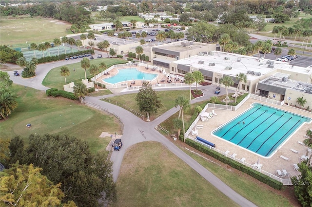 3627 Muirfield Ct Unit 3627, New Port Richey, FL 34655 - aerial view of a pool area