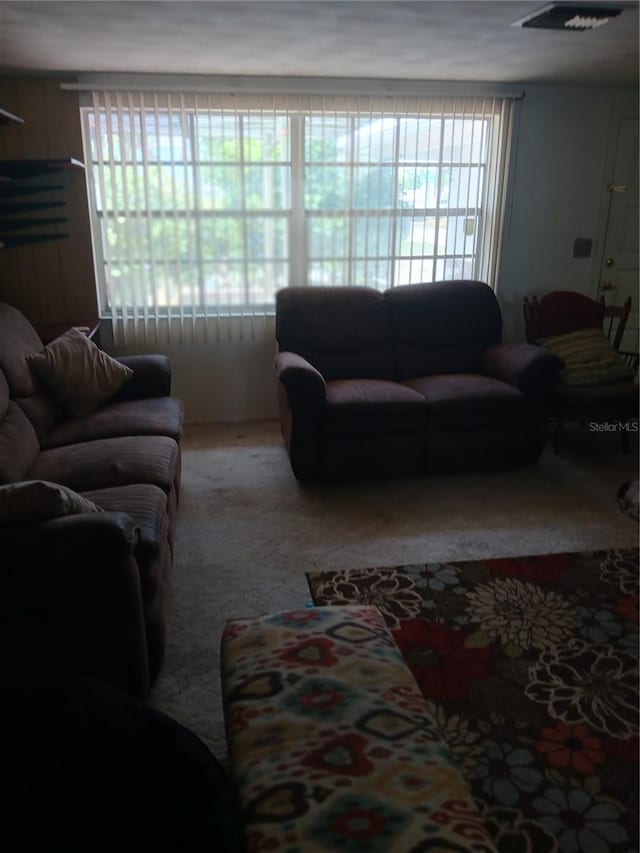 9516 Glen Moor Ln, Port Richey, FL 34668 - carpeted living room featuring healthy amount of natural light