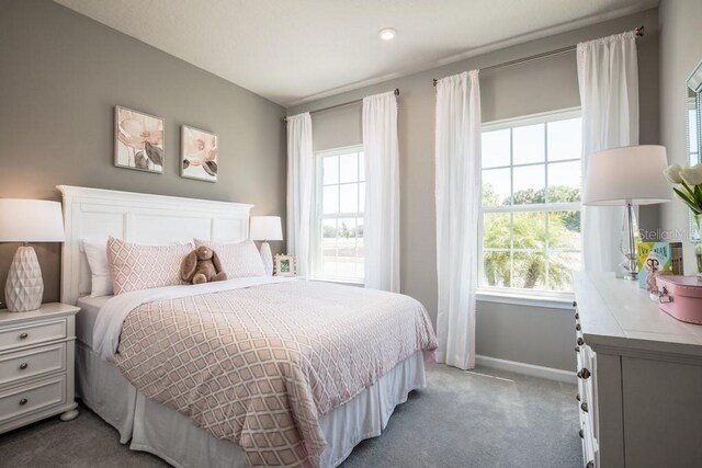 1681 W Palms Dr, Port Charlotte, FL 33953 - bedroom featuring light carpet, multiple windows, and baseboards