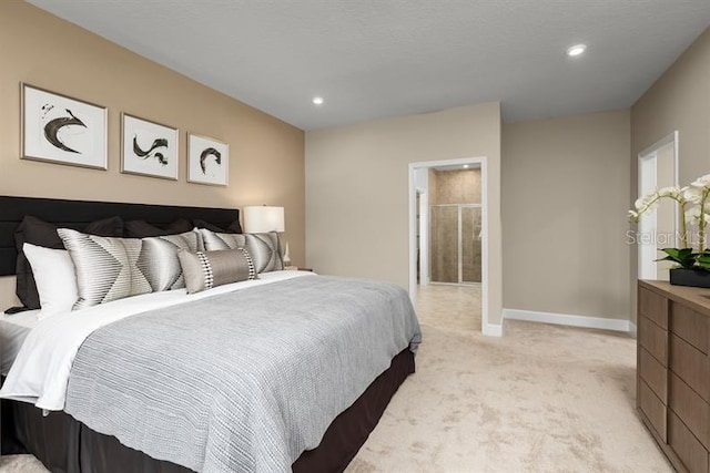 1723 W Palms Dr, Port Charlotte, FL 33953 - bedroom with light carpet, baseboards, and recessed lighting