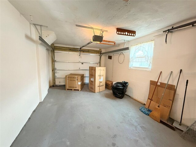11034 Harding Dr, Port Richey, FL 34668 - garage featuring a garage door opener