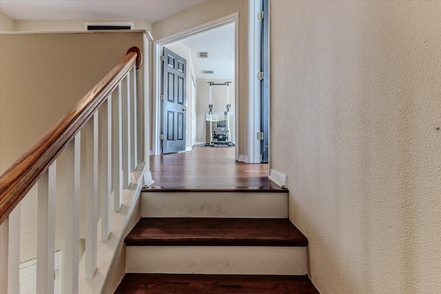 4094 Braemere Dr, Spring Hill, FL 34609 - stairway with wood finished floors