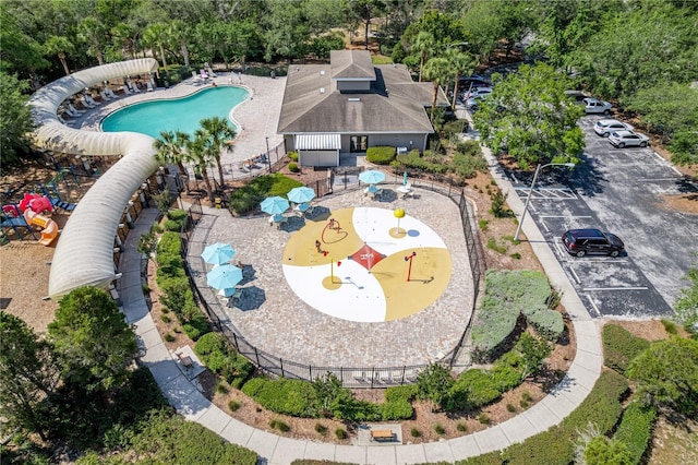 4094 Braemere Dr, Spring Hill, FL 34609 - drone / aerial view of a pool area