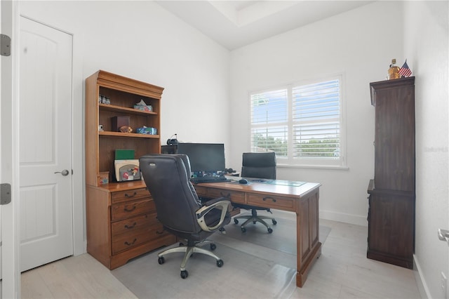 10380 Yellow Hammer Rd, Weeki Wachee, FL 34614 - office featuring light wood finished floors and baseboards