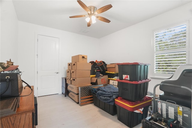 10380 Yellow Hammer Rd, Weeki Wachee, FL 34614 - storage with ceiling fan